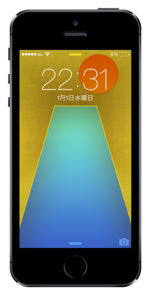 2014お正月、和風富士山iPhone壁紙