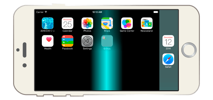 究極の壁紙「mini The Lightning」iPone6Plusランドスケープモード