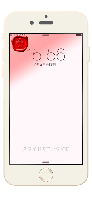 iPhone壁紙「Sealing wax」