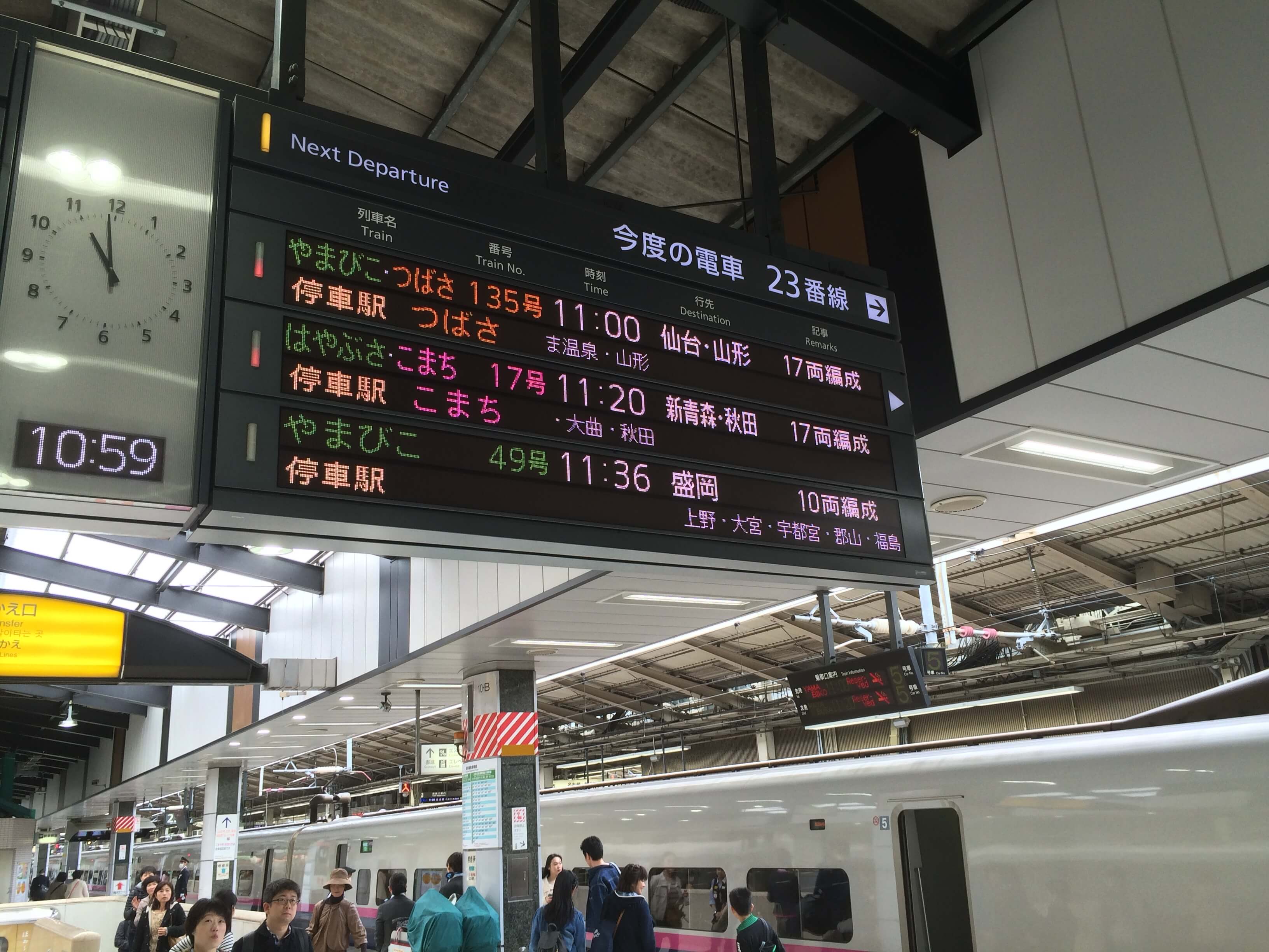 新幹線で北海道へ