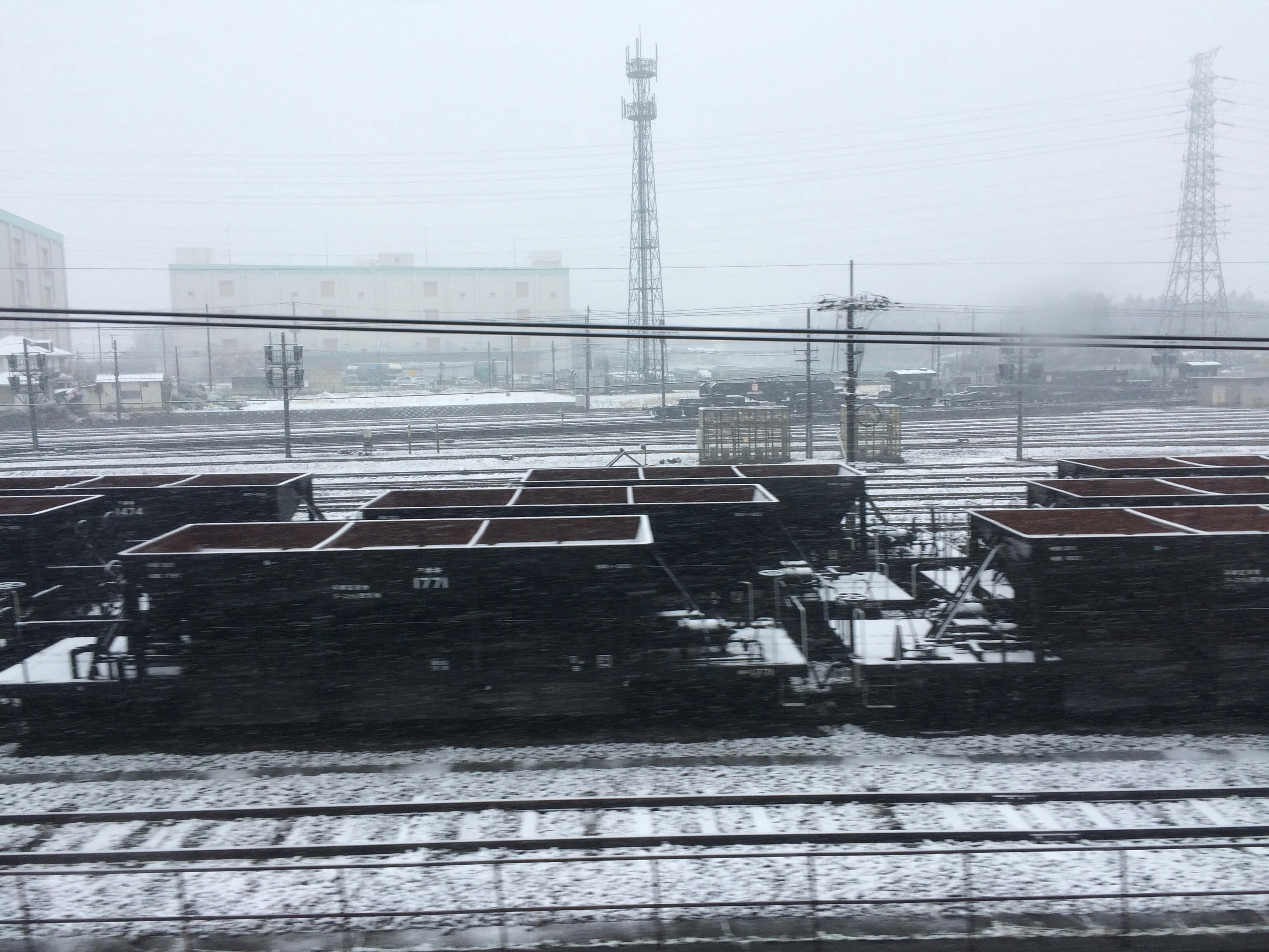北斗星 雪の宇都宮貨物ターミナル