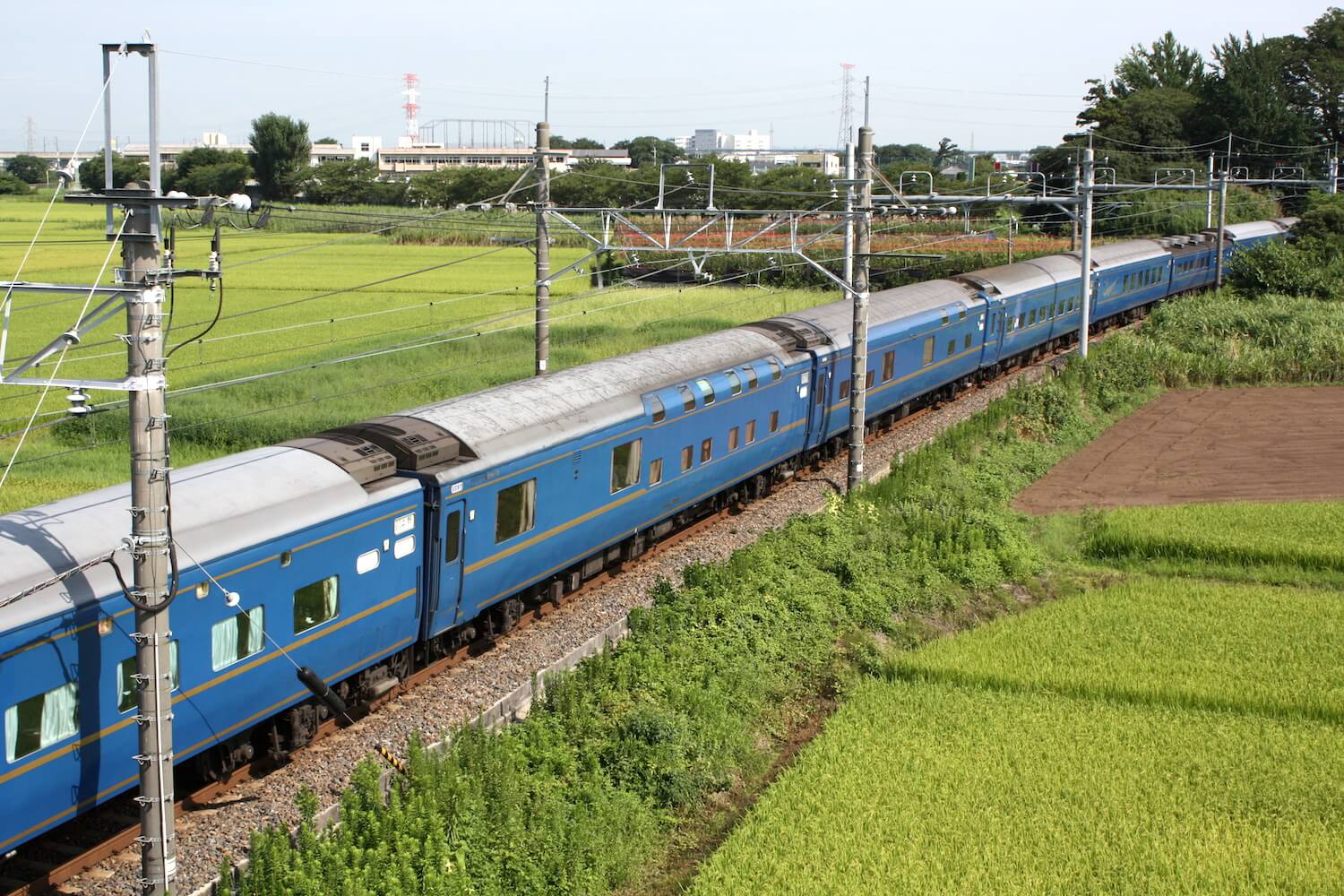 白岡陸橋から北斗星3号車