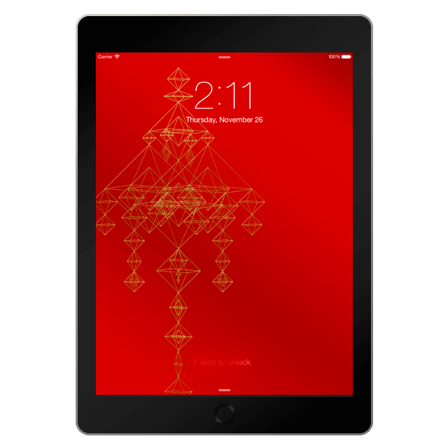 クリスマス壁紙「ヒンメリ」iPad