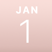 iPhoneアイコンカレンダー rosegold