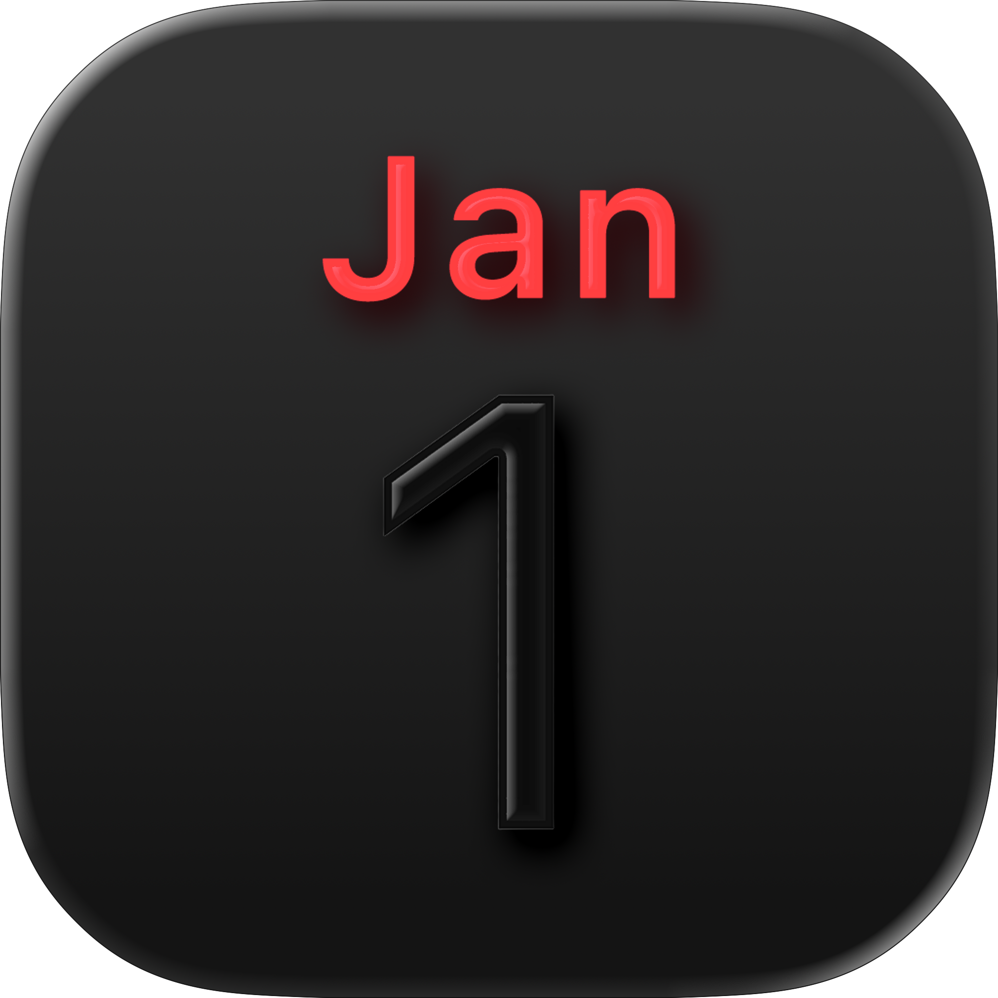 iOS iPhoneアイコンカレンダー