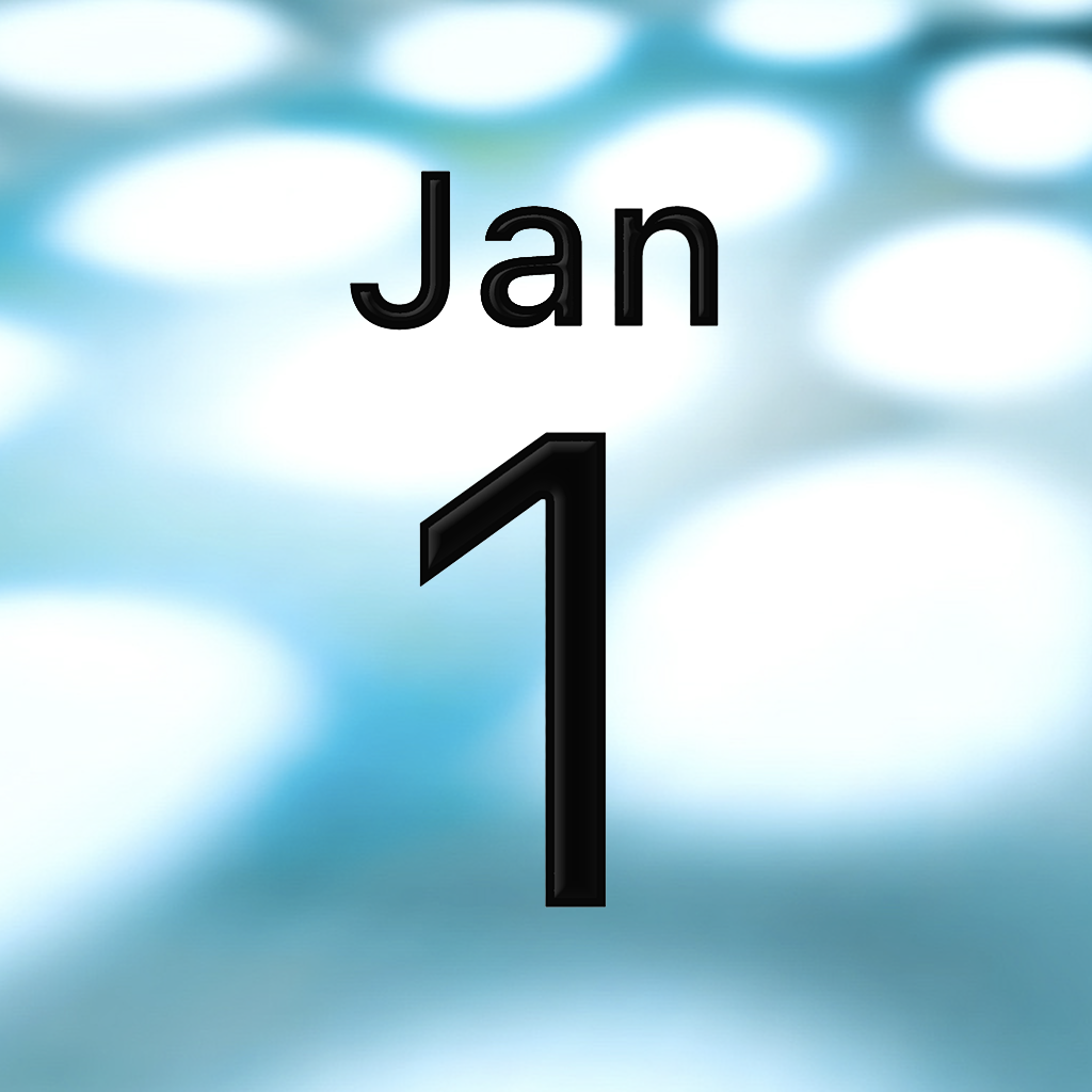 iPhoneアイコンカレンダー Blue Dalmatian