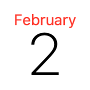 iPhoneアイコンカレンダー iOS13 赤