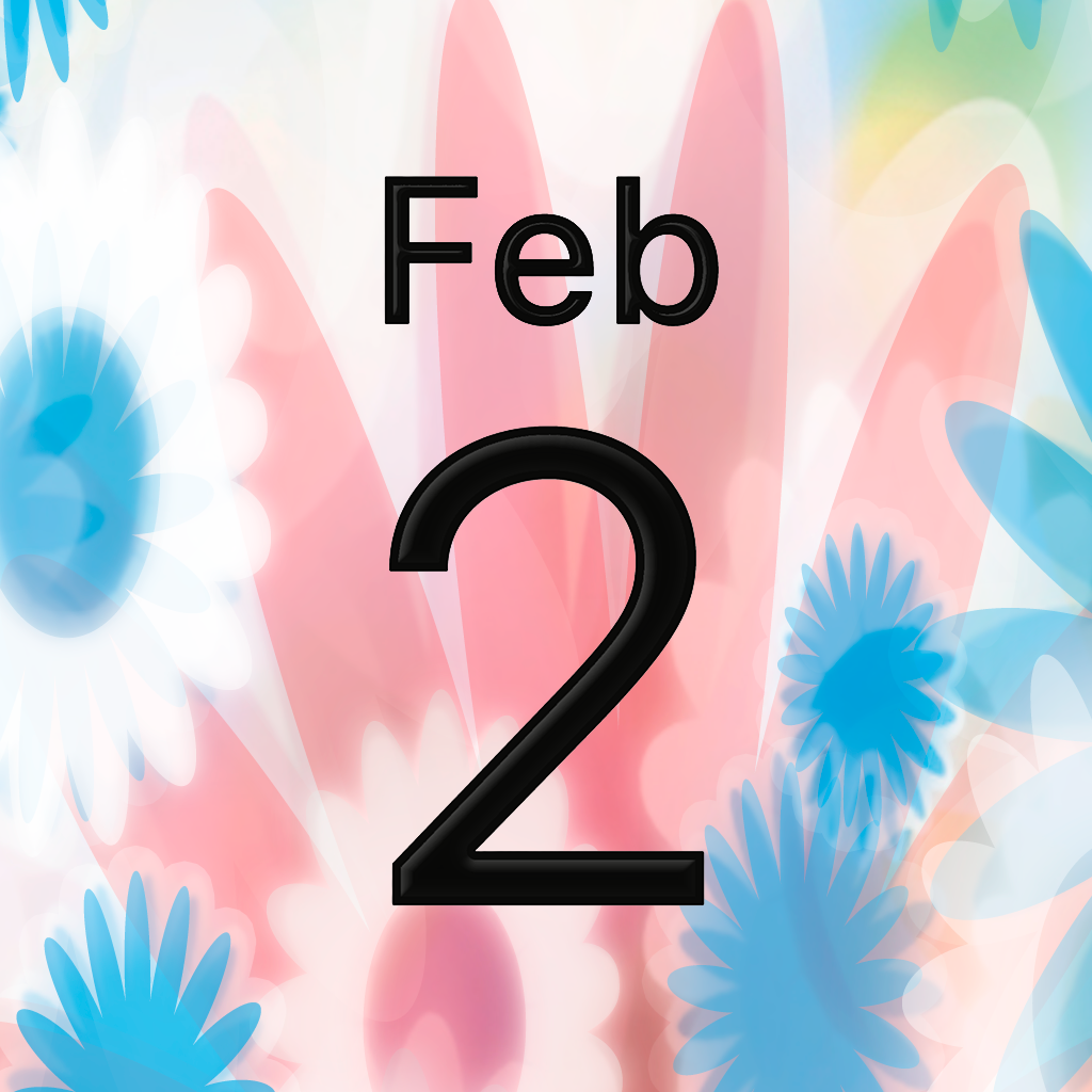 iPhoneアイコンカレンダー Flower power