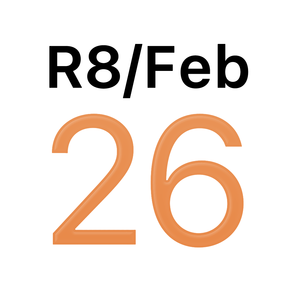 iPhone西暦表示アイコン　文字色赤