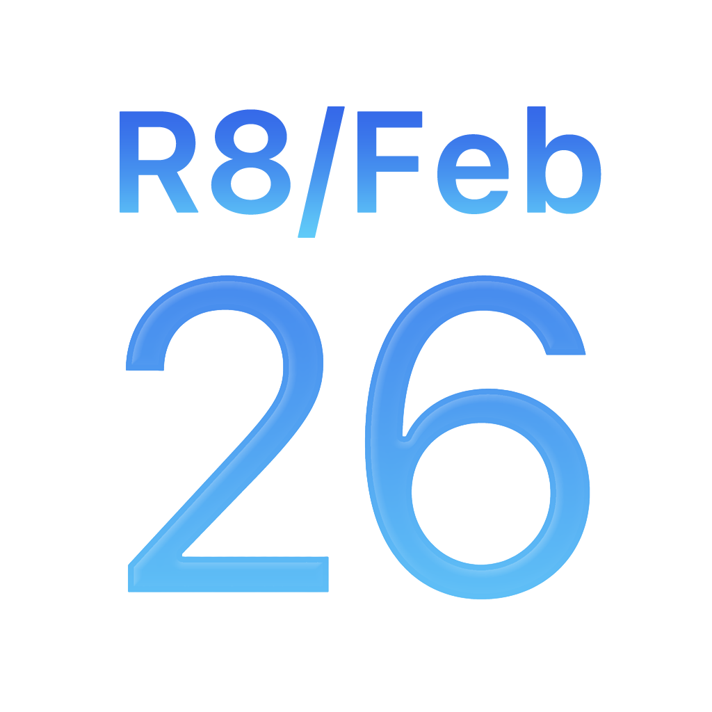 iPhone西暦表示アイコン　青