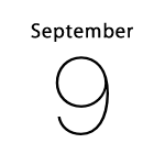 iPhoneアイコンカレンダー　iOS9 黒文字