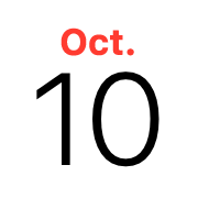 iPhoneアイコンカレンダー　iOS13　太字