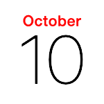 iPhoneアイコンカレンダー　iOS9　太字