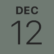 iPhoneアイコンカレンダー 11Proミッドナイトグリーン