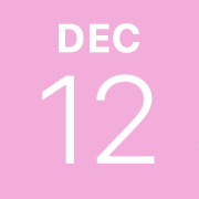 iPhoneアイコンカレンダー iPhone 16・ピンク