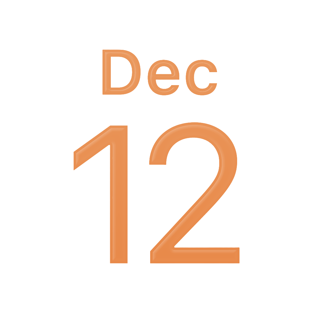 iPhoneアイコンカレンダー iPhone 17 Pro・コズミックオレンジ