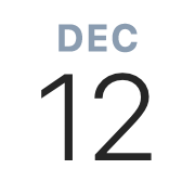 iPhoneアイコンカレンダー Blue Gray