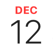 iPhoneアイコンカレンダー iOS18 赤