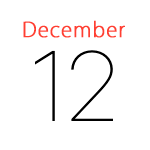 iPhoneアイコンカレンダー iOS9 赤