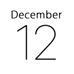 iPhoneアイコンカレンダー　iOS9 黒文字