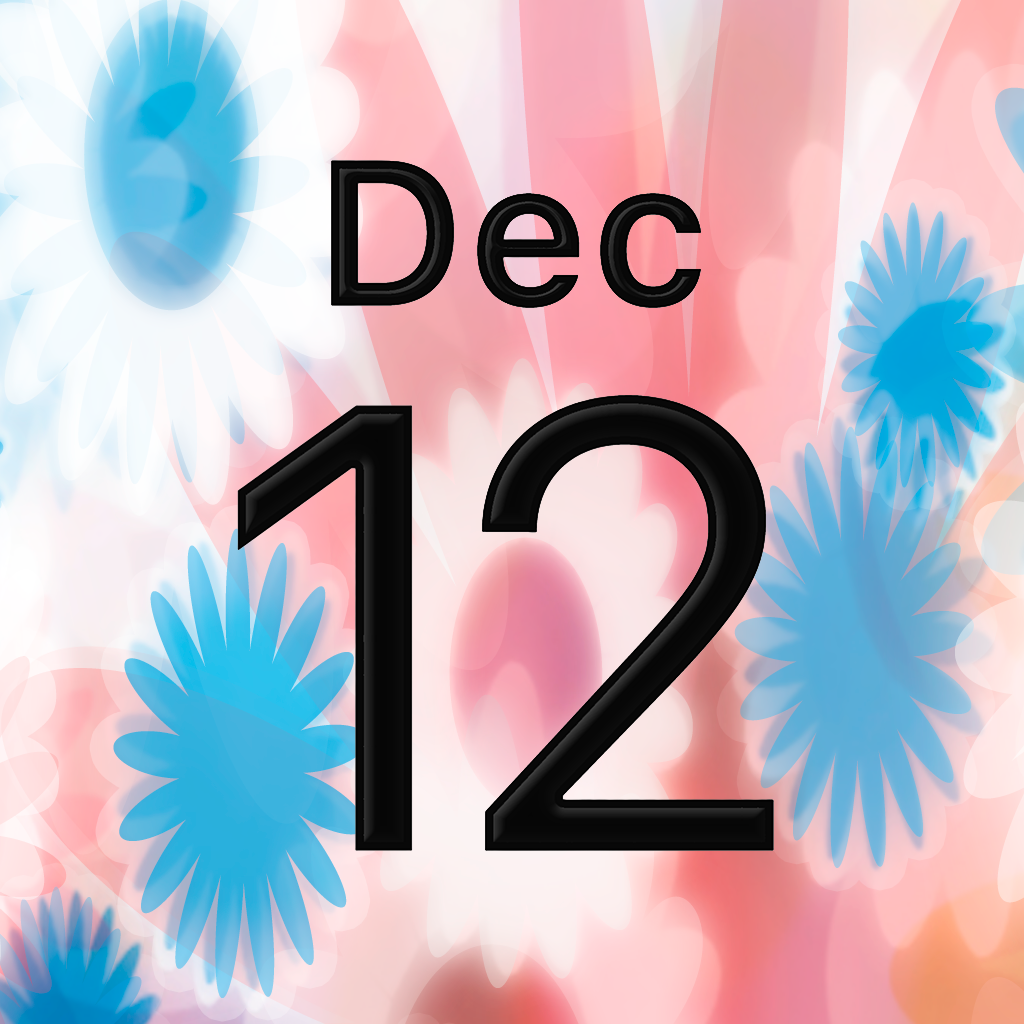 iPhoneアイコンカレンダー Flower power