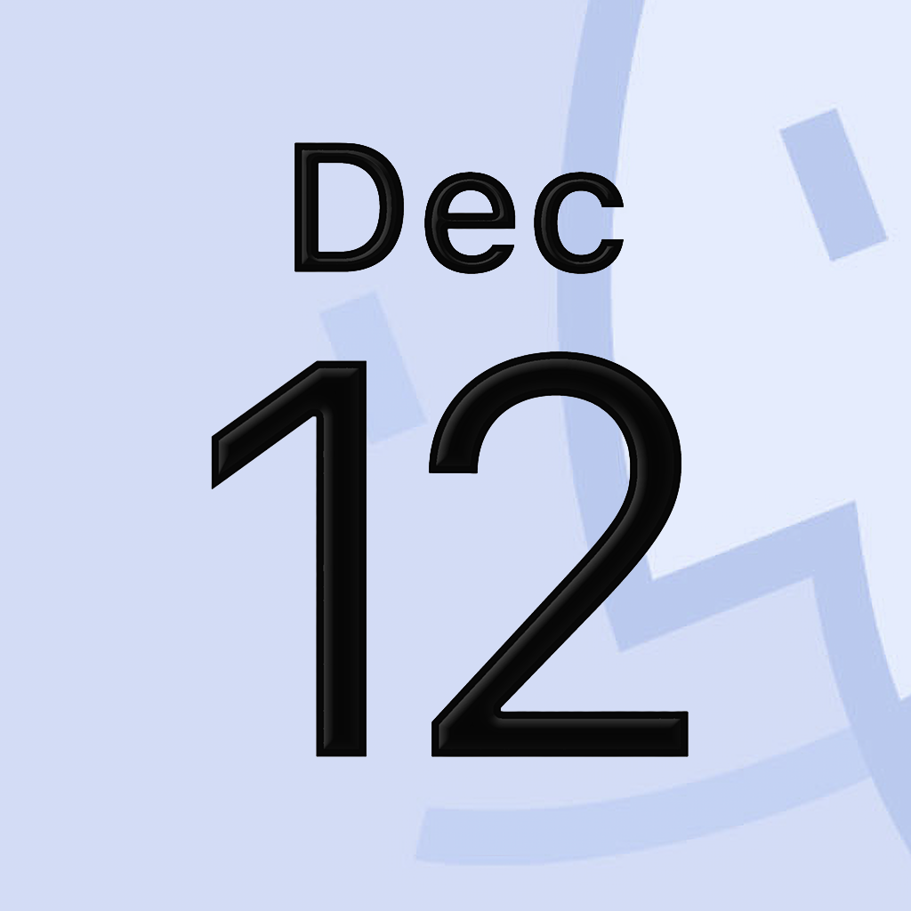 iPhoneアイコンカレンダー MacOS