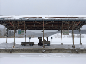 宗谷本線　雪の音威子府駅