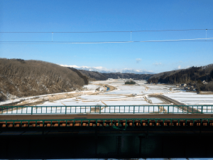 下り北斗星車窓　白坂ー豊原　黒川橋梁