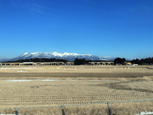 下り北斗星車窓　那須連山
