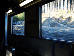 下り北斗星　解放B寝台　車窓右側