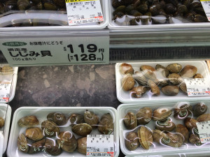 網走産しじみ　厚岸産あさり