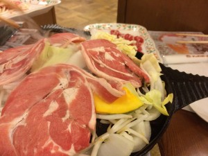 野菜で蒸すタイプのジンギスカン