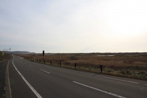 オロロンラインと利尻富士