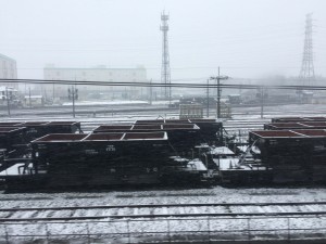 北斗星　雪の宇都宮貨物ターミナル