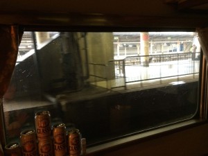 北斗星車窓　13番線へ