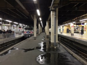 上り臨時北斗星　着雪