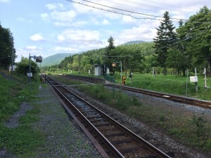 塩狩から稚内方面を望む