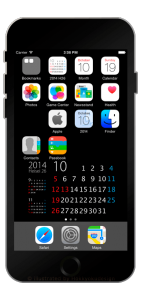 ホーム画面用カレンダー壁紙