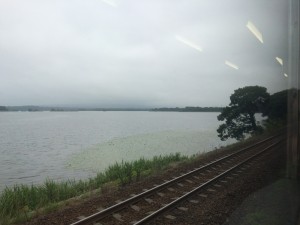 大沼公園　小沼　車窓