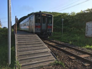 留萌本線　阿分駅