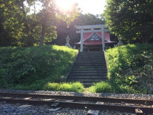 阿分稲荷神社参道線路