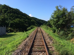 阿分駅から増毛方向