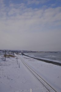 釧網線　冬の北浜駅