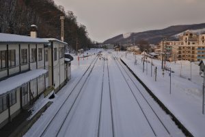 遠軽駅　線路の先