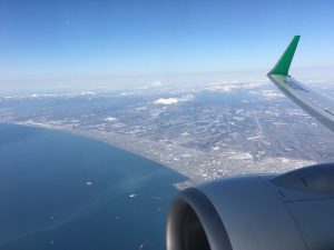 春秋航空　北海道をあとに