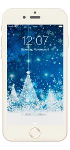 iPhone8/8Plus壁紙　クリスマス