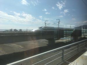 車内から東海道新幹線