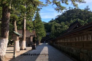 出雲大社　大国主大神を正面から参拝できる場所